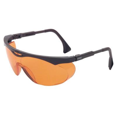 Honeywell Skyper Eyewear, Orange Lens, Polycarbonate, Uvextreme AF, Black Frame, TPU, S1933X