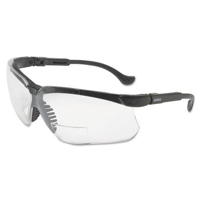 Honeywell Genesis Readers Eyewear, Clear +1.5 Diopter Polycarb Hard Coat Lenses, Blk Frame, S3761