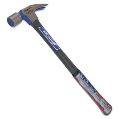 Vaughan?? Fiberglass Hammer, Forged Steel Head, Straight Handle, 17 in, 2.06 lb, FS505M