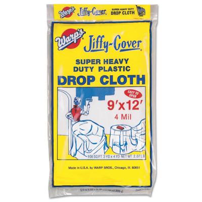 Warp Brothers Super Heavyweight Drop Cloths, 9 ft x 12 ft, 4-Mil, 4JC-912