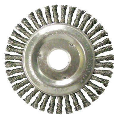 Weiler® Roughneck® Stringer Bead Wheel, 5 in D x 3/16 in W, .02 in Steel Wire, 08750