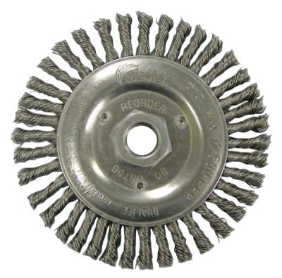 Weiler® Roughneck® Stringer Bead Wheel, 6 in Dia, 5/8 in -11 UNC, .023 Steel Wire, 08776P