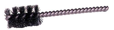 Weiler® Round Power Tube Brush, 1-1/2 in, .008 Brass, 1 in B.L. (SM-1-1/2), 21152