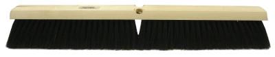 Weiler® Vortec Pro Street Brooms, 18 in Hardwood Block, 3 in Trim L, Black Tampico Fill, 25231