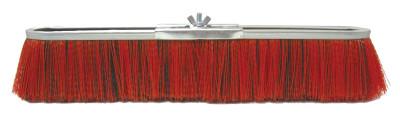 Weiler® Vortec Pro Strip Broom, 24 in, Metal Block, 3 in Trim L, Polypropylene Fill, Red, 25291