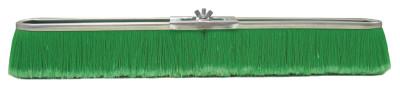 Weiler® Vortec Pro Strip Broom, 24 in Metal Block, 3 in Trim L, Green Polypropylene Fill, 25299
