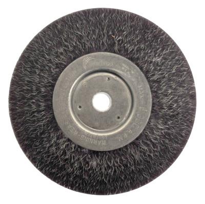 Weiler® Polyflex® Narrow Face Crimped Wire Wheel, 8 in D, 35135