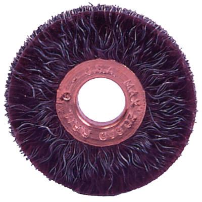 Weiler® Polyflex® Small Diameter Wire Wheel, 3 in D, .0118 Steel, 35250