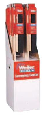 Weiler® Medium Sweeping Broom Display Packs, 24 in,3 in Trim L, Black Synthetic Fill, 36635