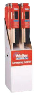 Weiler® Medium Sweeping Broom Display Packs, 18 in Hardwood Block, 3 in Trim L, Tampico, 36636
