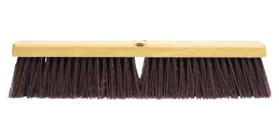 Weiler® Garage Brooms, 24 in Hardwood Block, 3 1/4 in Trim L, Polypropylene Fill, 42026
