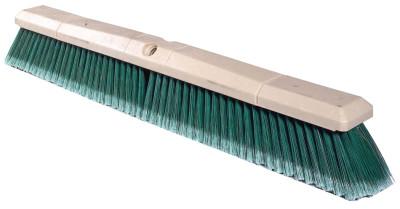 Weiler® Perma-Sweep Floor Brush, 24in Foam Block, 3in Trim L, Flagged Green Polystyrene, 42164