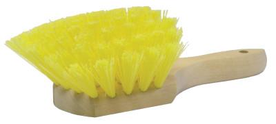 Weiler® Wood Block Utility Scrub Brush, 2 in Trim L, 8 in Handle, Polypropylene Fill, 44013