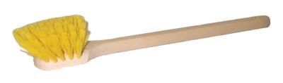 Weiler® Wood Block Utility Scrub Brushes, 2 in Trim L, 20 in Handle, Yellow, 44016