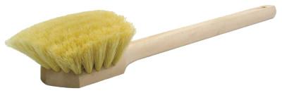 Weiler® Wood Block Utility Scrub Brushes, 2 in Trim L, White Tampico, 20 In Handle, 44017