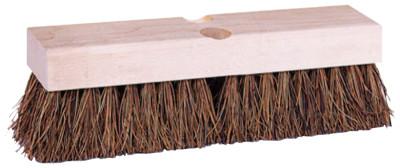 Weiler® Deck Scrub Brushes, 9 in Hardwood Block, 2 in Trim, Palmyra Fill, 44428