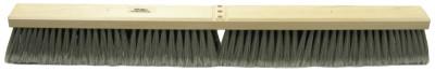 Weiler® Medium Sweeping Contractor Broom, 24 in, 3 in Trim L, Flagged Polystyrene Border, 44581