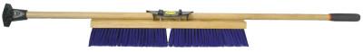 Weiler® Pro-Flex Sweeps, Hardwood Block, 3 1/4 in Trim L, Stiff Blue Polypropylene Fill, 44606