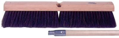 Weiler® Horsehair Fine Sweep Brush, 18 in Hardwood Block, 3 in Trim, 44855