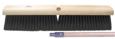 Weiler® Polypropylene Medium Sweep Brush, 24 in Hardwood Block, 3 in Trim, 44862