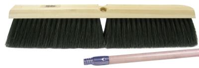 Weiler® Coarse Sweeping Brush, 24 in Hardwood Block, 3 in Trim, Tampico Fill/Wire Center, 44872