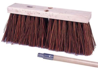 Weiler® Street Broom, 16 in Hardwood Block, 6-1/4 in Trim, Bass/Palmyra Blend, 12 Kit, 44873