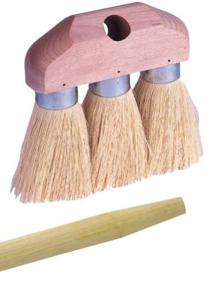 Weiler® Roof Brushes, 6 1/4 in Hardwood Block, 3 1/4 in Trim L, Tampico Fill, 44883
