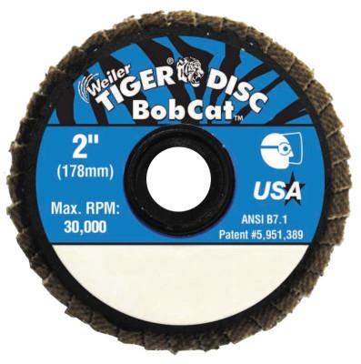 Weiler® Tiger Paw™ Super High Density Flap Disc, 4-1/2 in, 60 Grit, 5/8 in-11 Hub Arbor, 51066