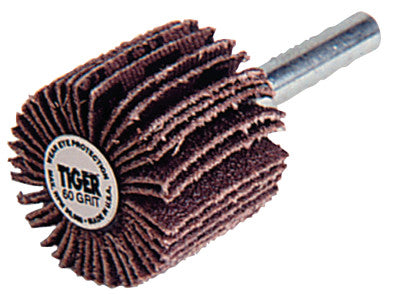 Weiler® Tiger Mounted Flap Wheels, 2 1/2 in, 80 Grit, 23000 rpm, 52487