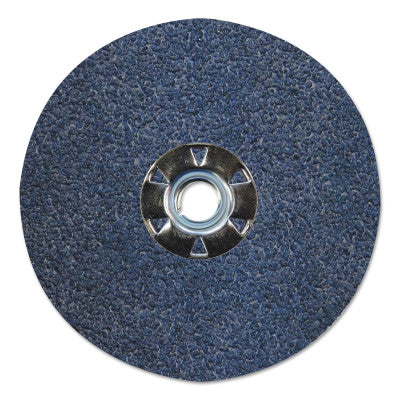 Weiler® Tiger® Resin Fiber Discs, 5 in Dia, 5/8 Arbor, 24 Grit, Zirconia, 59901