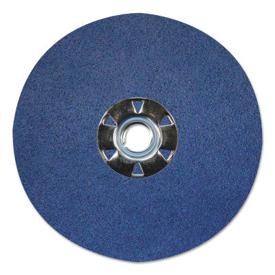 Weiler® Tiger® Resin Fiber Discs, 5 in Dia, 5/8 Arbor, 60 Grit, Zirconia, 59904