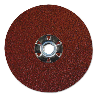 Weiler® Tiger Aluminum Resin Fiber Discs, 5 in Dia, 5/8 Arbor, 36 Grit, Aluminum Oxide, 60611