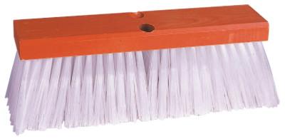 Weiler® Street Brooms, 16 in Hardwood Block, 4 in Trim, White Polypropylene Fill, 70211