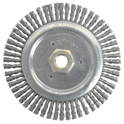 Weiler® Dually™ Stringer Bead Wheel, 6 in D x 3/16 in W, .02 in Carbon Steel, 12,500 rpm, 79805
