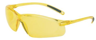 Honeywell A700 Series Eyewear, Amber Lens, Polycarbonate, Hard Coat, Amber Frame, A702