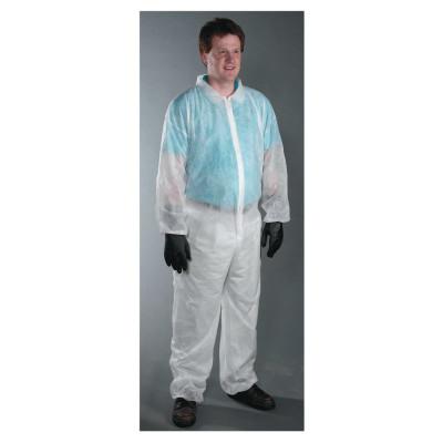 Protective Industrial Products, Inc. Posi-Wear® BA™ Microporous Disposable Basic Coveralls with Collar, White, 2X-Large, 3600/2XL