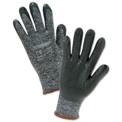 West Chester Nitrile Coated Gloves, Large, Black/Gray, 10 in, Palm Coated, 715SNFLB/L