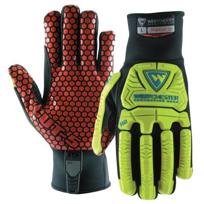 West Chester R2 Rigger Gloves, Black/Red/Yellow, X-Large, 87030/XL