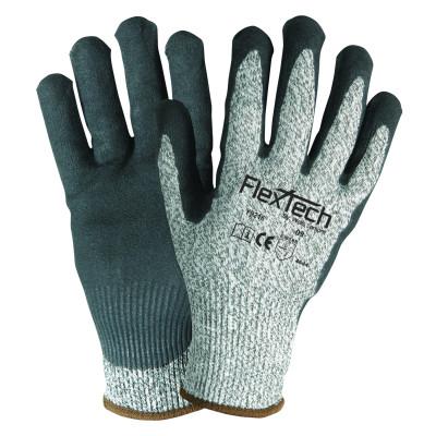 Wells Lamont_FlexTech™_Y9236_Hi_Viz_Yellow_Sandy_Nitrile_Palm_Cut_Glove_X_Large