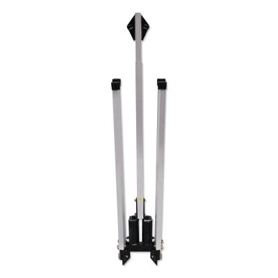 Cortina QUADRA FLEX Dual Spring Sign Stands, Gray/Black, 5 ft H, 07-805-1