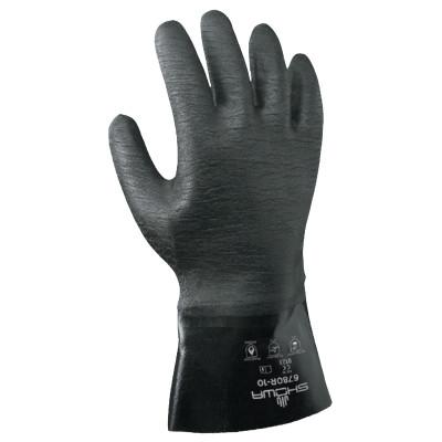 SHOWA® Neoprene 12" Gauntlet, Black, Rough, Large, 6780R-10