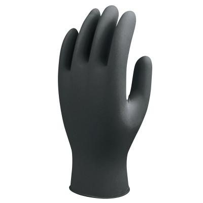 SHOWA® 7700 Series Nitrile Gloves, Nitrile, 4 mil, X-Large, Black, 7700PFTL