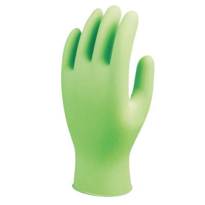 SHOWA® 7705PFT Disposable Nitrile Gloves, Powder Free, 4 mil, X-Large,  Fluorescent Green, 7705PFTXL