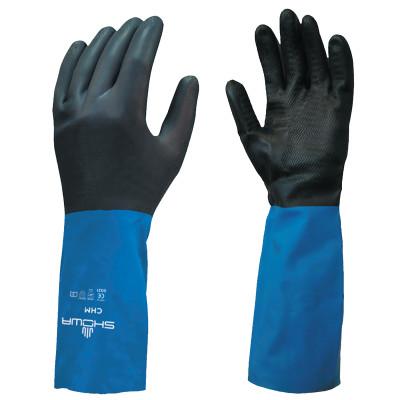 SHOWA® CHM Series Gloves, Small, Black/Blue, CHMS-07