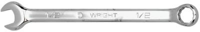 Wright Tool 12 Point Full Polish Combination Wrenches, 7/16 in Opening, 6 1/2 in, 1214