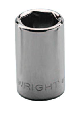 Wright Tool 1/4" Dr. Standard Sockets, 1/4 in Drive, 5 mm, 6 Points, 20-05MM