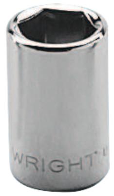 Wright Tool 1/4" Dr. Standard Sockets, 1/4 in Drive, 7/16 in, 6 Points, 2014
