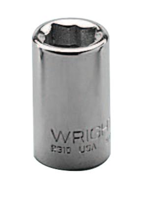Wright Tool 1/4" Dr. Standard Sockets, 1/4 in Drive, 5/16 in, 8 Points, 2310