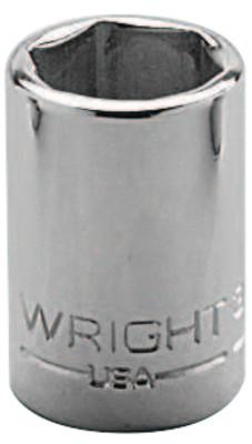 Wright Tool 3/8" Dr. Standard Sockets, 3/8 in Drive, 17 mm, 6 Points, 30-17MM