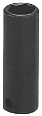 Wright Tool 3/8" Dr. Deep Impact Sockets, 3/8 in Drive, 1/2 in, 6 Points, 3916